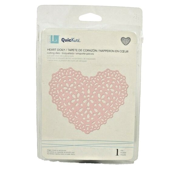 Lifestyle Crafts QuicKutz Heart Doily 4 x 4 Cutting Die New - Picture 1 of 2